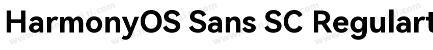 HarmonyOS Sans SC Regularttf字体转换